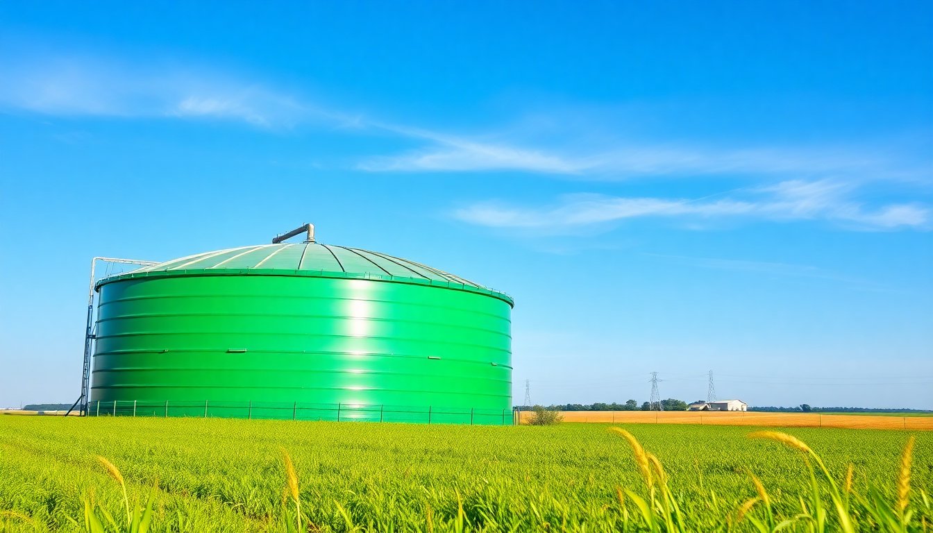 Renewable energy biogas plant
