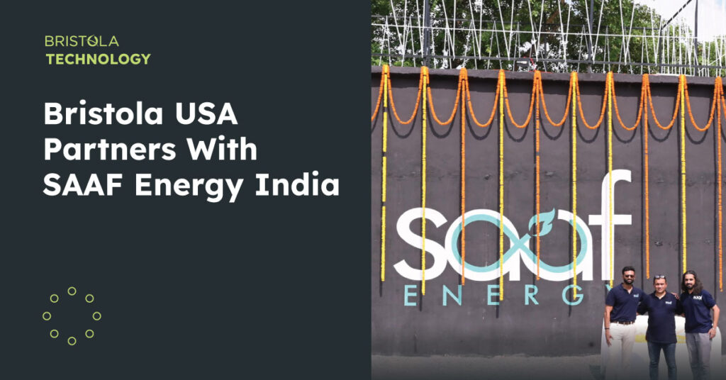 SAAF Energy India Partners with Bristola USA Graphic
